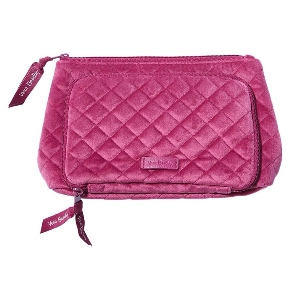 NEW Vera Bradley deep pink velvet organizer.